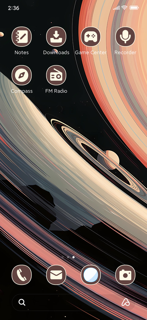 Abstract astronomy screenshot