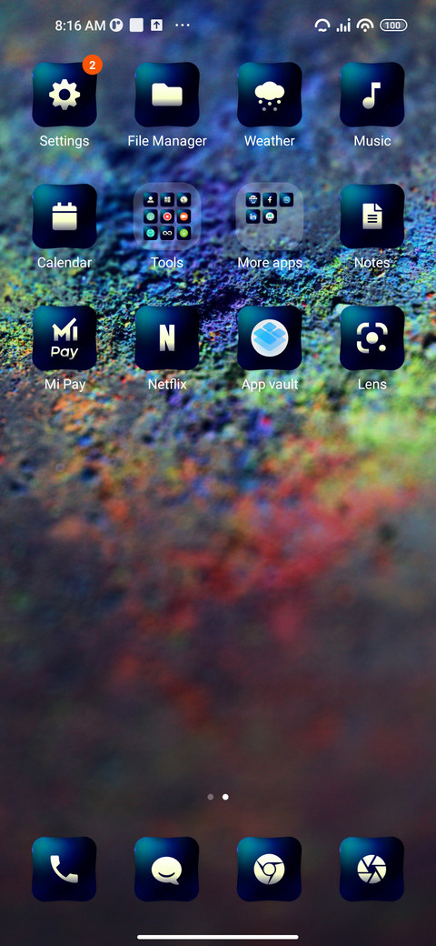 Color screenshot