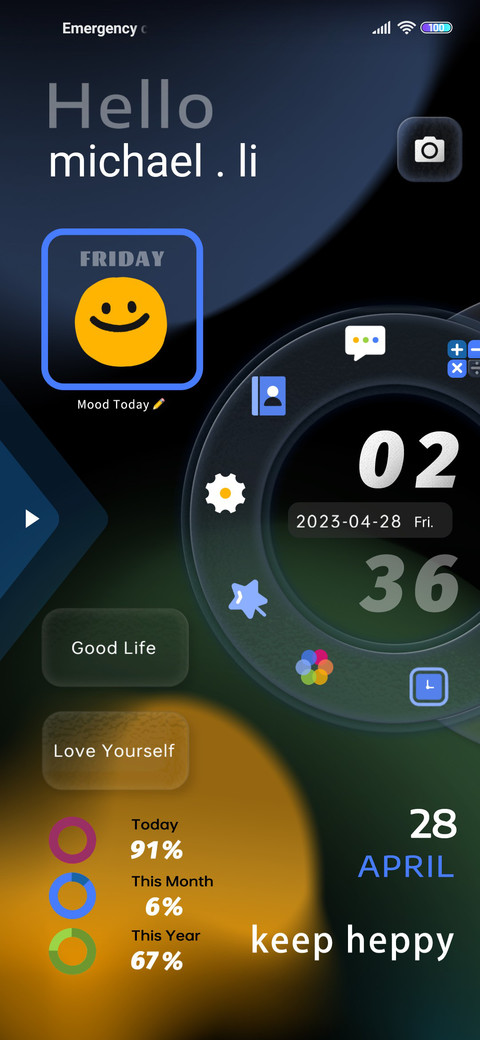 Floating mood screenshot