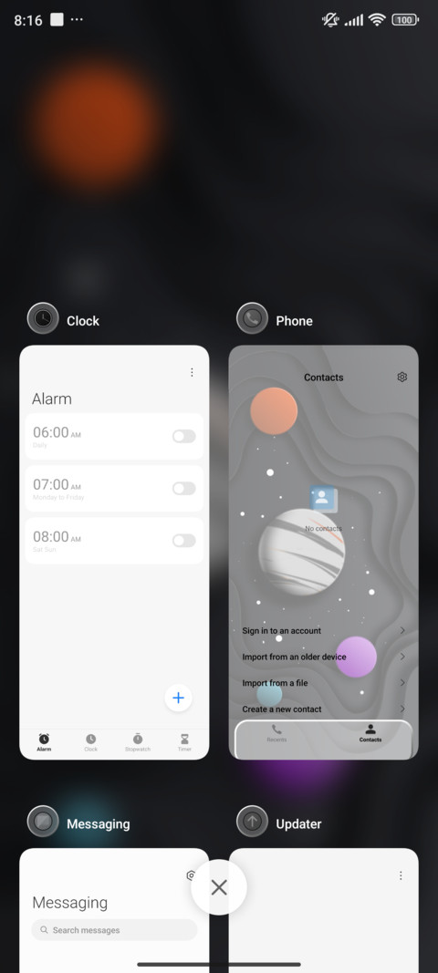 galaxy screenshot