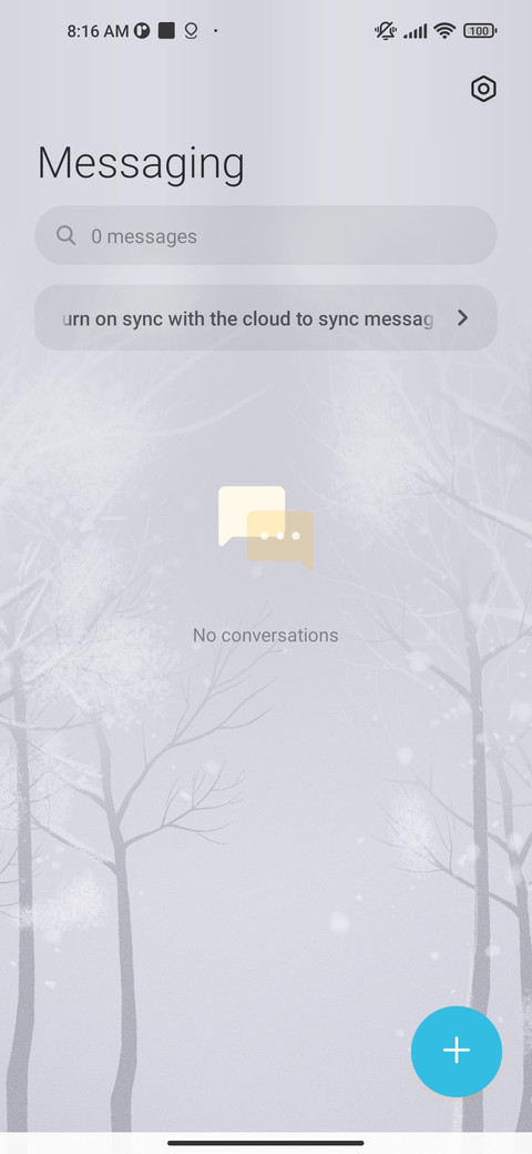 Grey snow screenshot