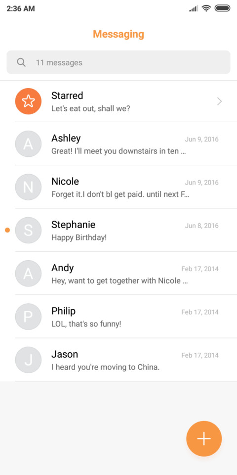 OneOS screenshot