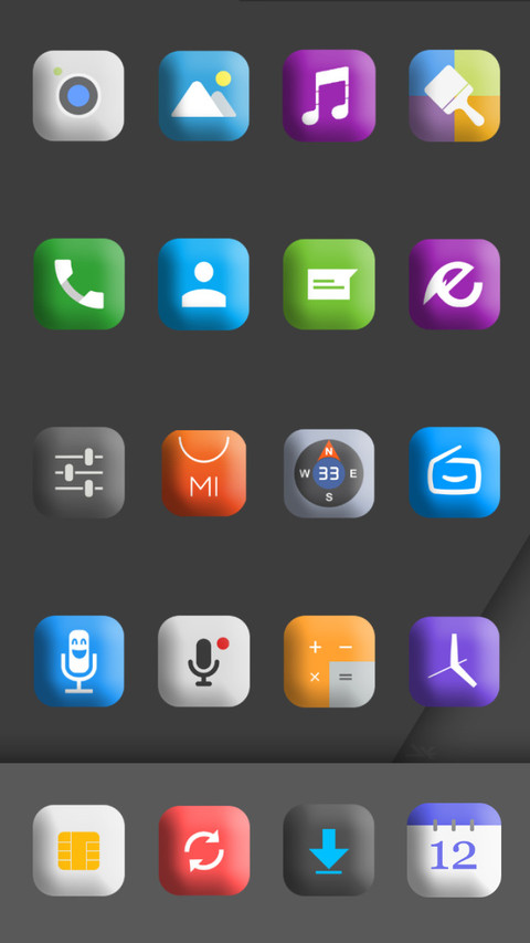 PURE OS (dark edition) screenshot