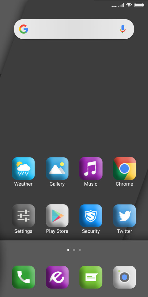 PURE OS (dark edition) screenshot