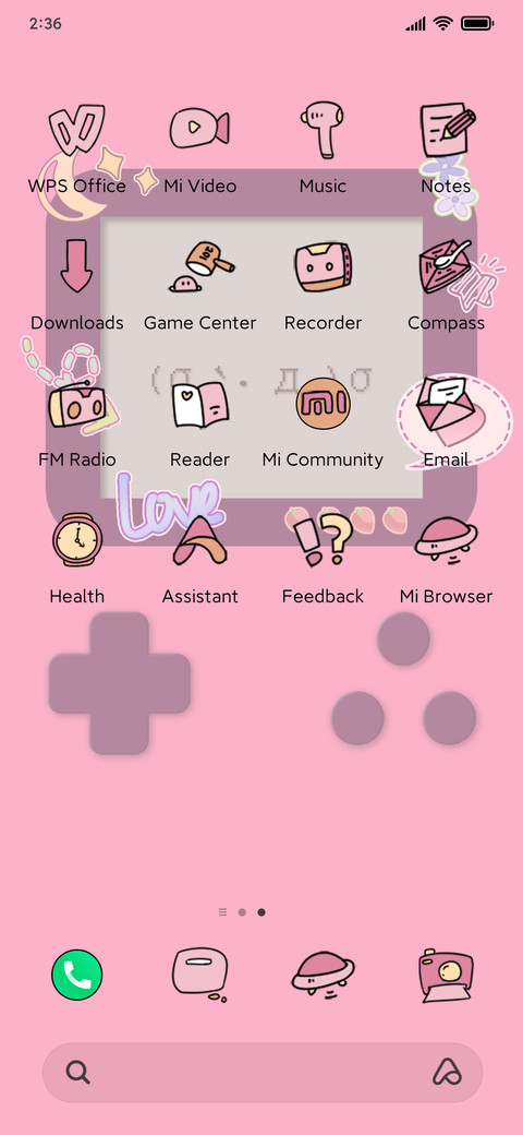 game console screenshot