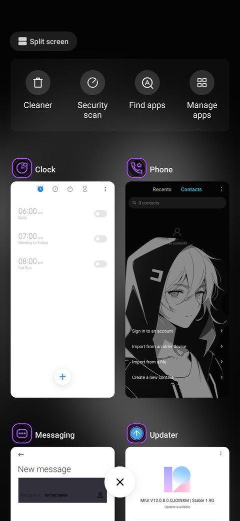 Black rainy day screenshot