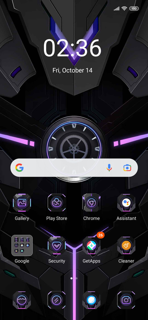 Cool black mecha screenshot