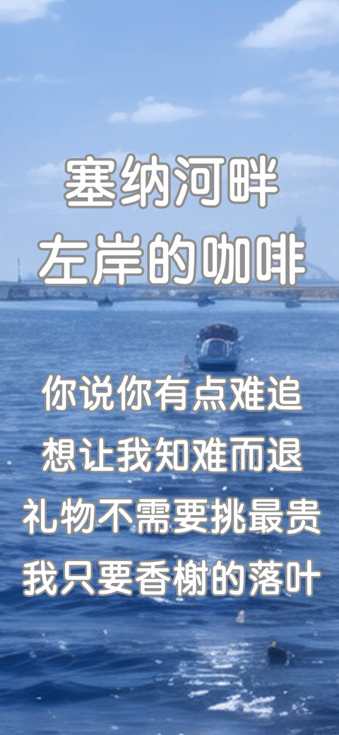 塞纳河畔左岸的咖啡 screenshot