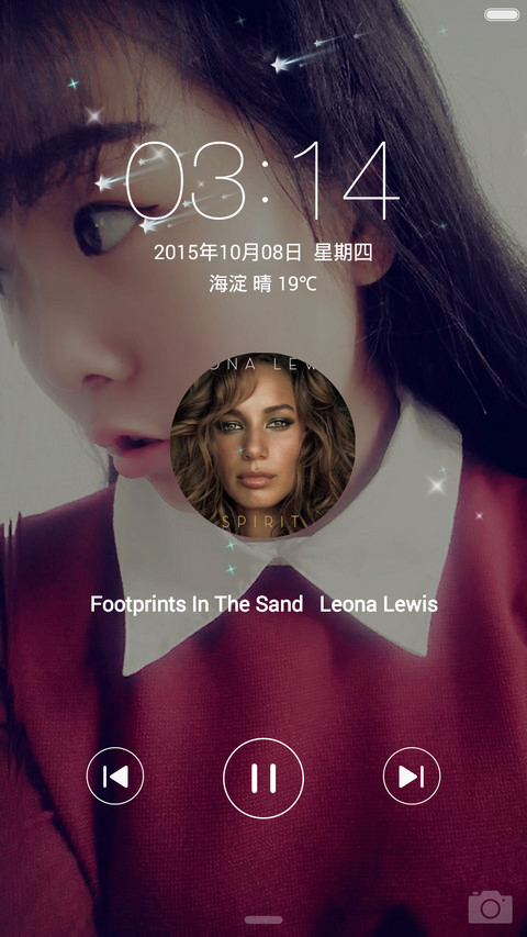 Adorable (自由桌面+充电特效+ios锁屏）走在冷风中... screenshot