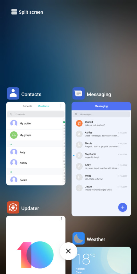 BLUE screenshot