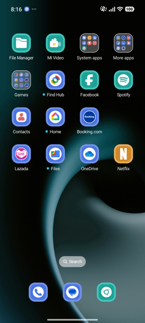 Ink Green Swirl screenshot
