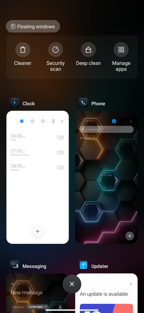 Business hexagon screenshot