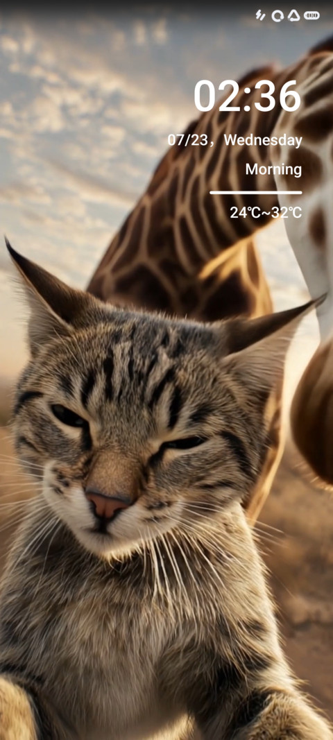 Cat and giraffe screenshot