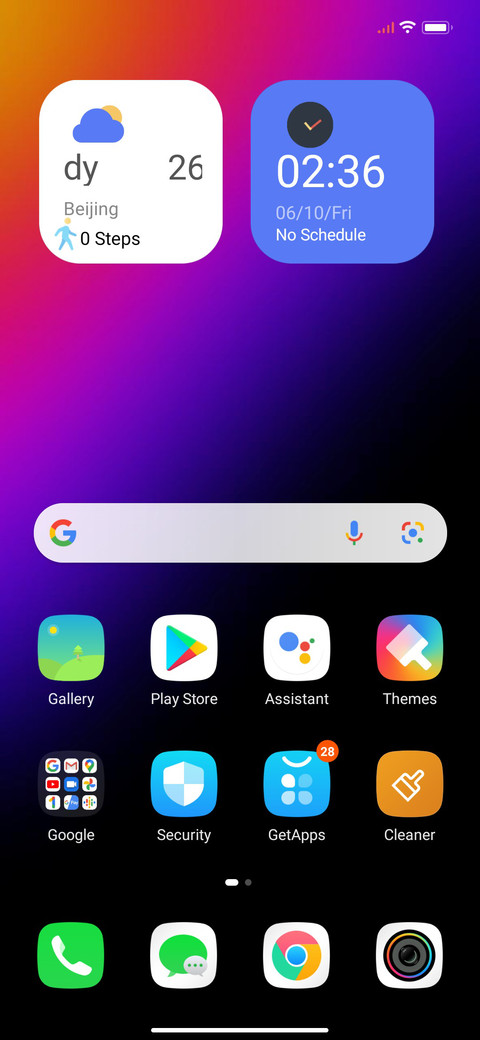 Amaze OS screenshot
