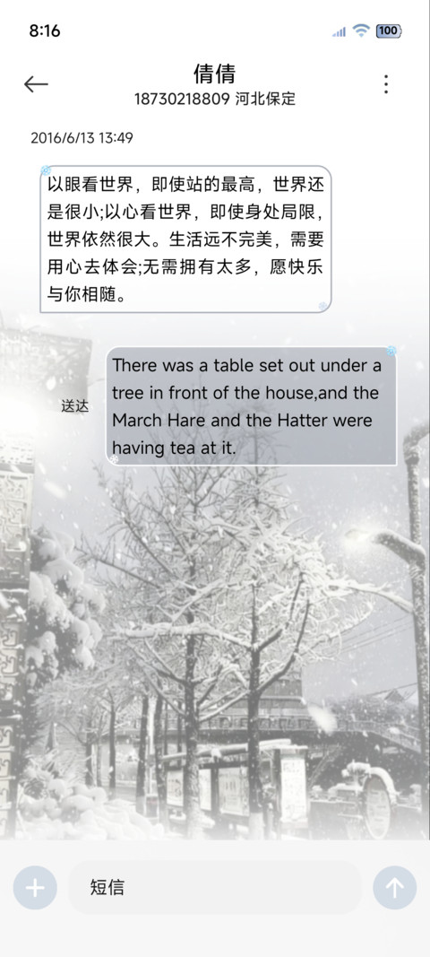 ins 初雪的浪漫 screenshot