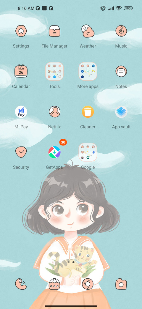 Dynamic green girl screenshot