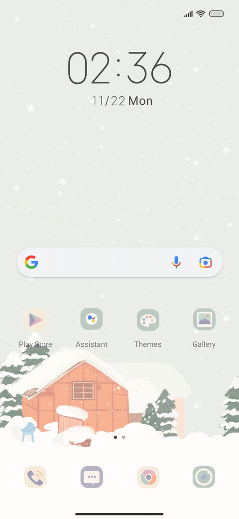 Winter snow screenshot