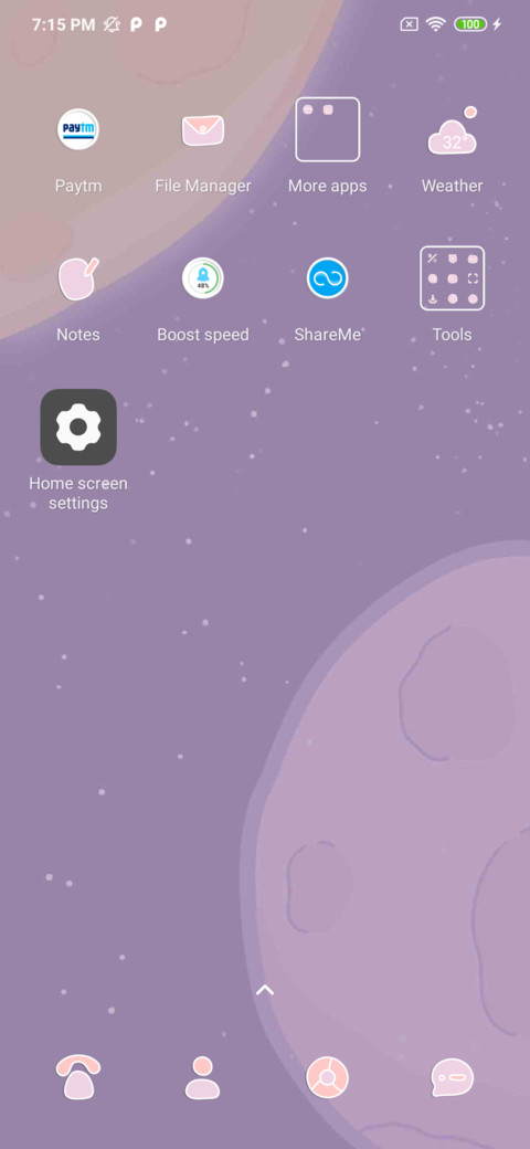 Purple galaxy screenshot