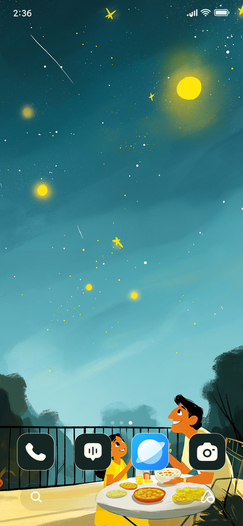 A field of stars screenshot