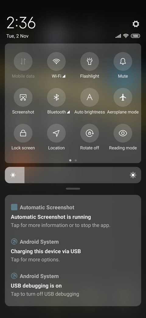 Frame clock screenshot