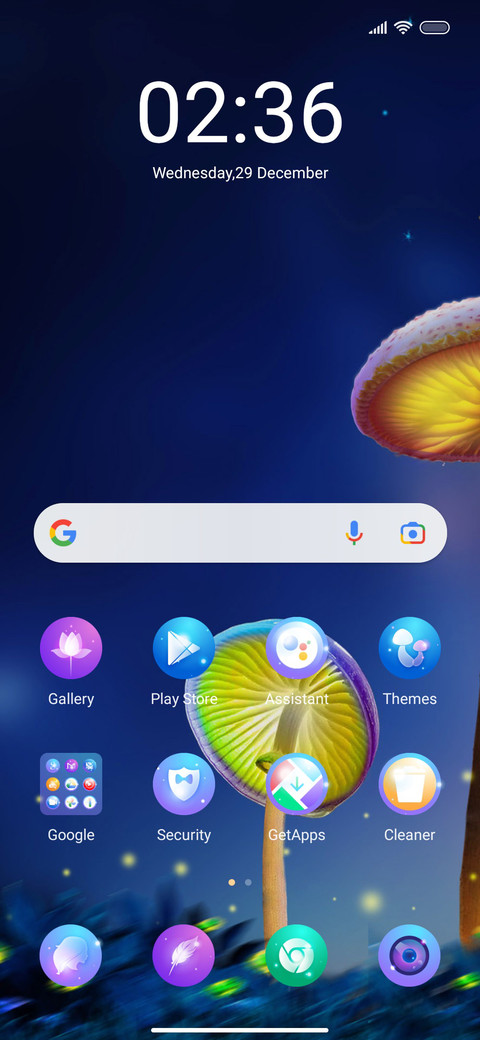 The mushroom screenshot