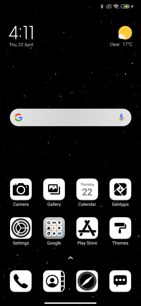İos 14 White screenshot