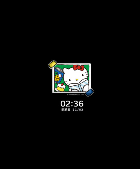 凯蒂猫多彩复古贴纸 screenshot