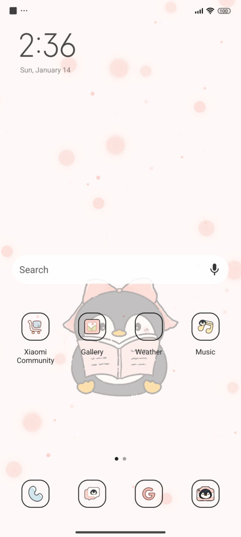 Cute penguin screenshot