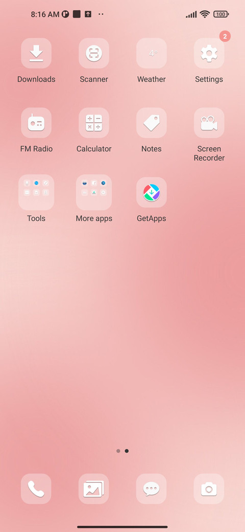 Custom check-in screenshot