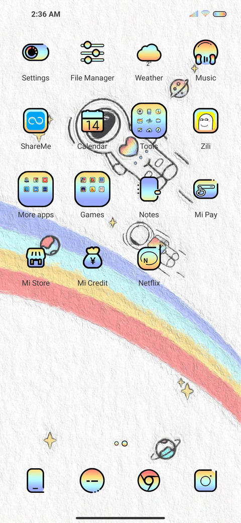 Rainbow astronauts screenshot