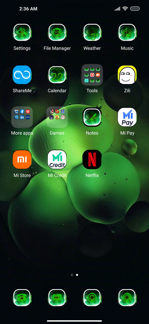 Green Bubbles screenshot
