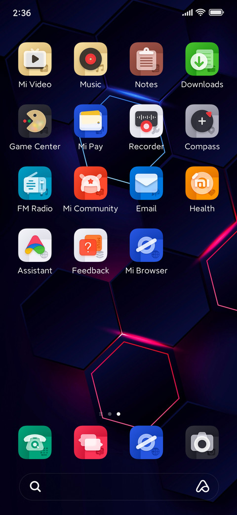 Xenon UI screenshot