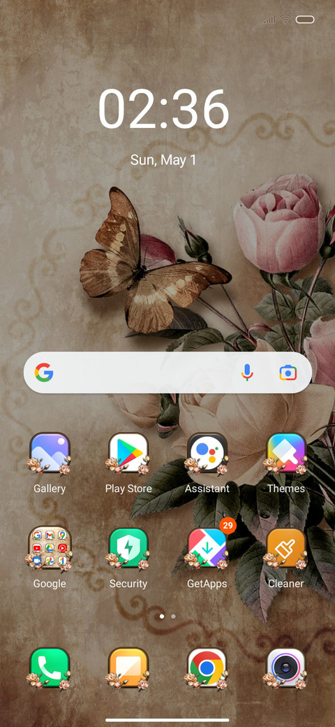 Vintage bouquet screenshot