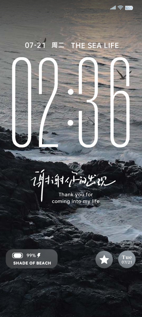 INS氛围礁石与海 screenshot