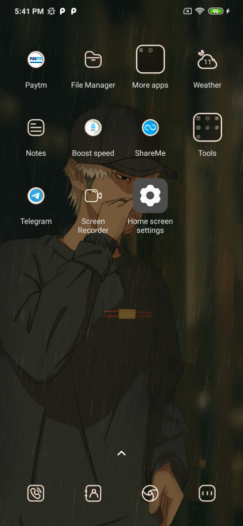 Sad night rain screenshot