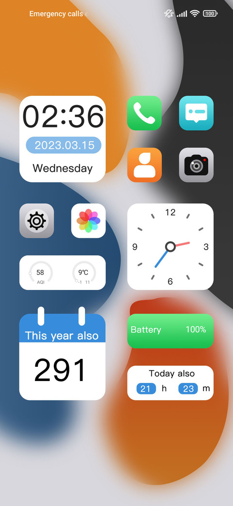 Primary color screenshot