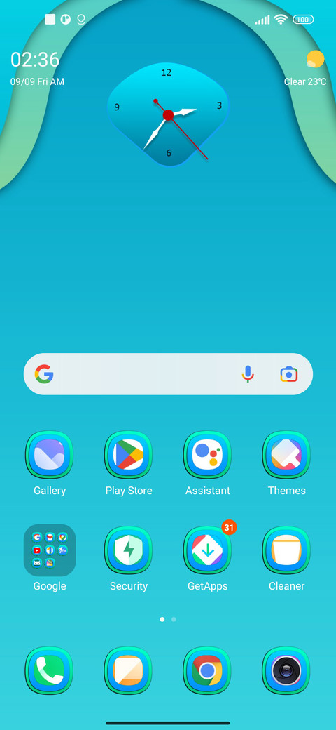 New Style Clock screenshot