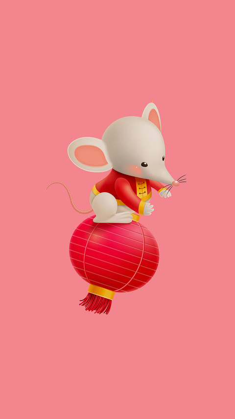 鼠年.桃花旺旺-拍信图库 screenshot