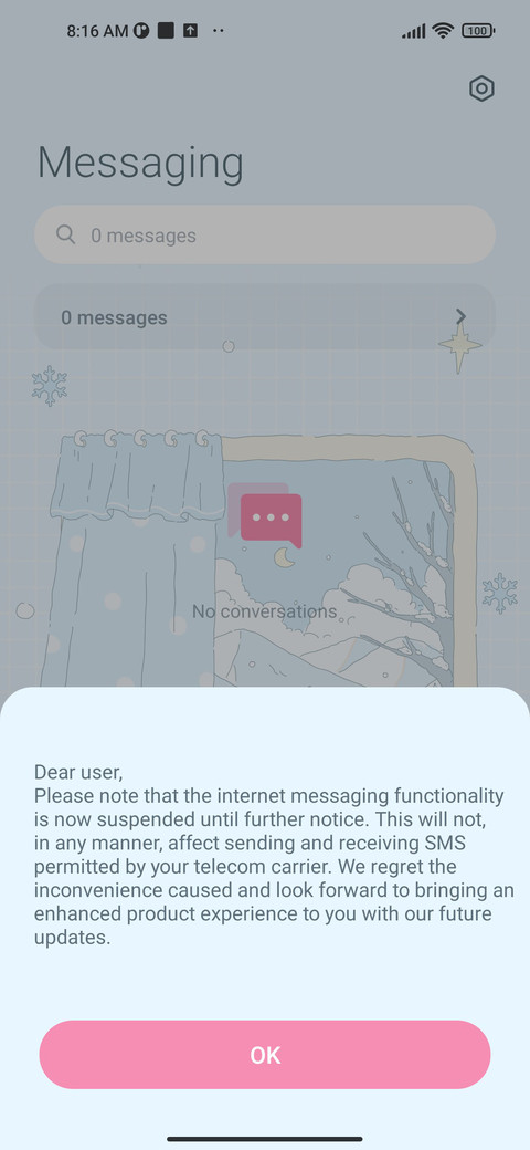 Winter window screenshot