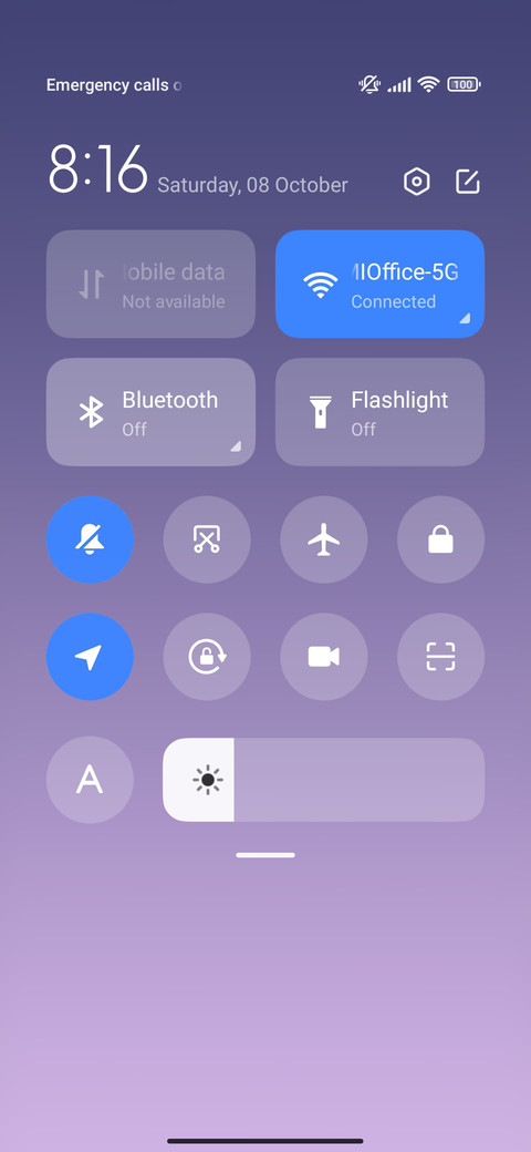 Simple light screenshot
