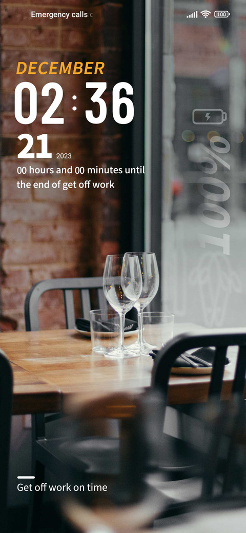 Leave work on time screenshot