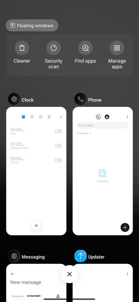 Top view screenshot