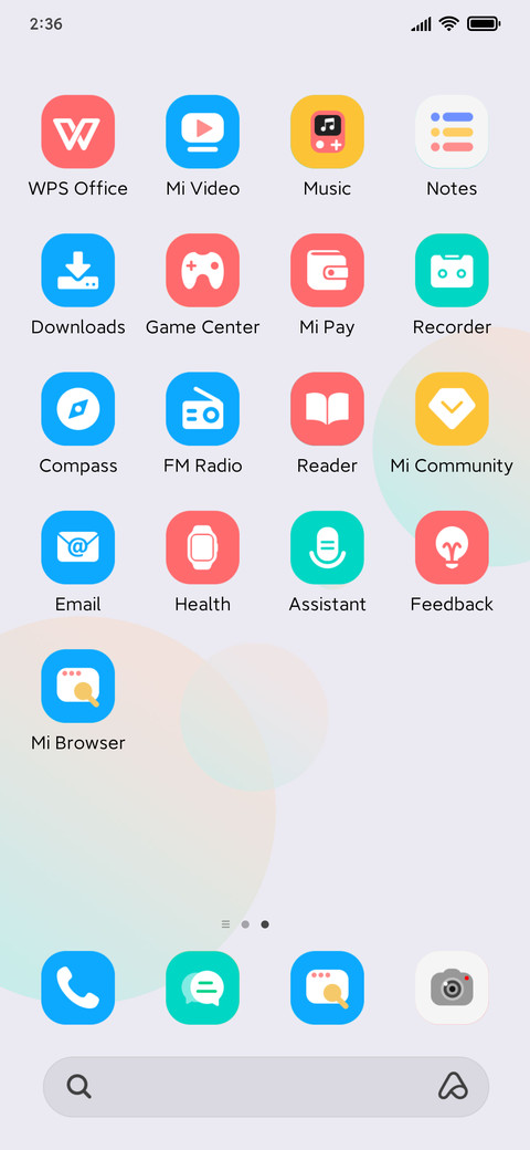 Dual Cyan White screenshot