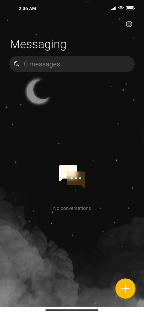 Starry moon night screenshot