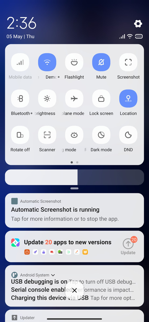 Blue Abstract screenshot