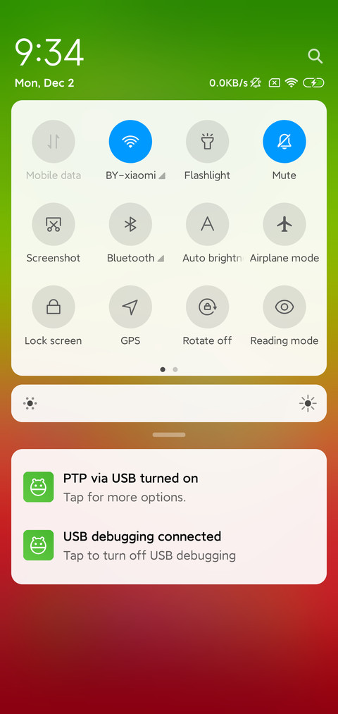 LG G2 screenshot
