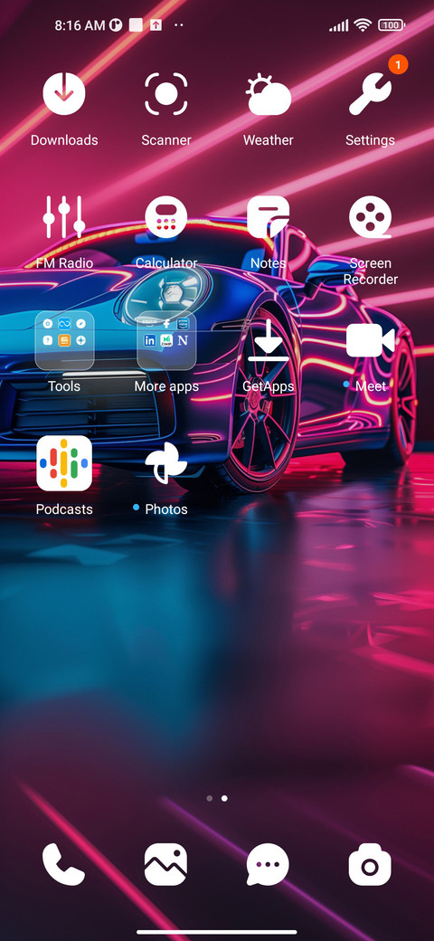 Fancy sports car screenshot