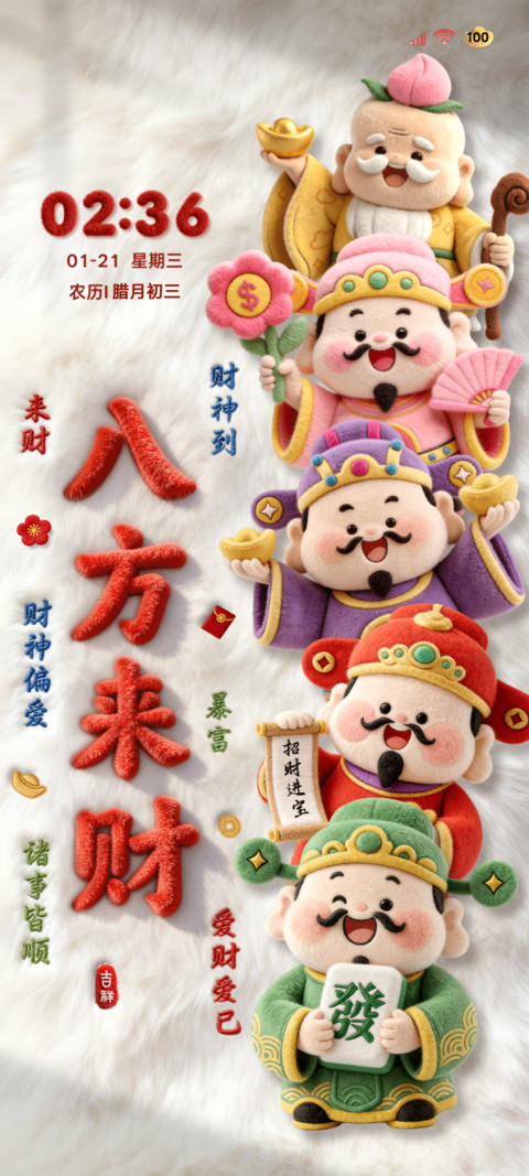 五路财神 马上发财 screenshot
