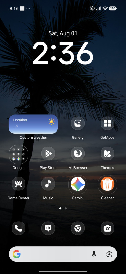 Sunset Palm screenshot