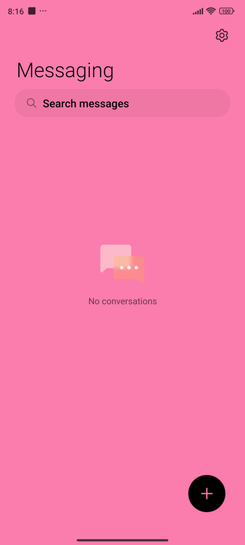 Black Pink Clock screenshot